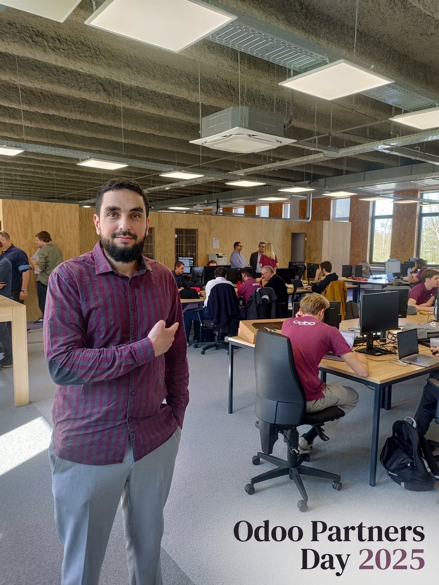 QADRIN founder at Odoo Partner Day 2025